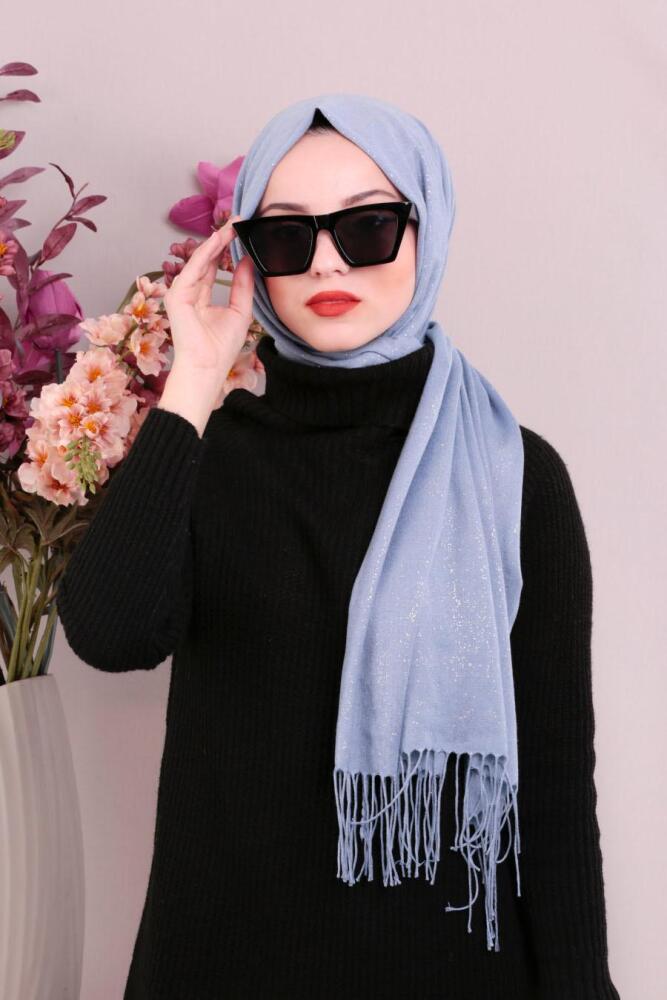 Neva Style - Baby Blue Shawl 7467BM - 1