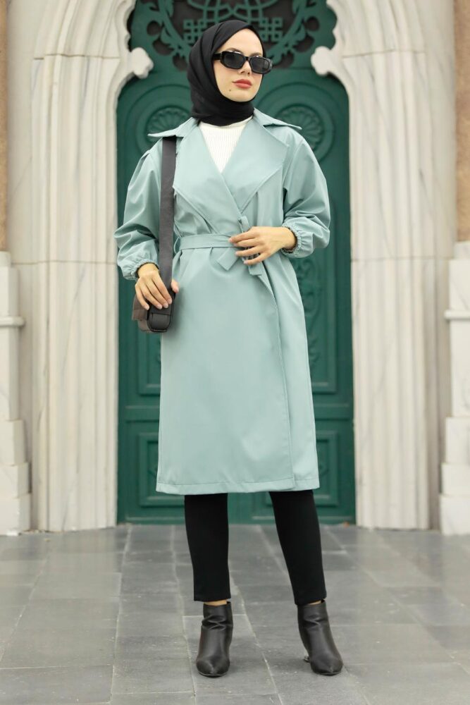 Neva Style - Balon Kol Mint Tesettür Kap 5829MINT - 1