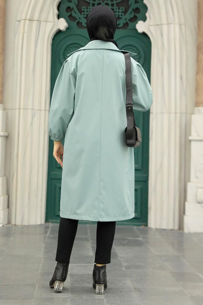 Neva Style - Balon Kol Mint Tesettür Kap 5829MINT - 4
