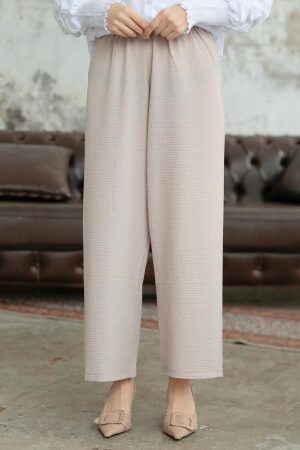 Beige Hijab Turkish Trouser 70051BEJ - 1