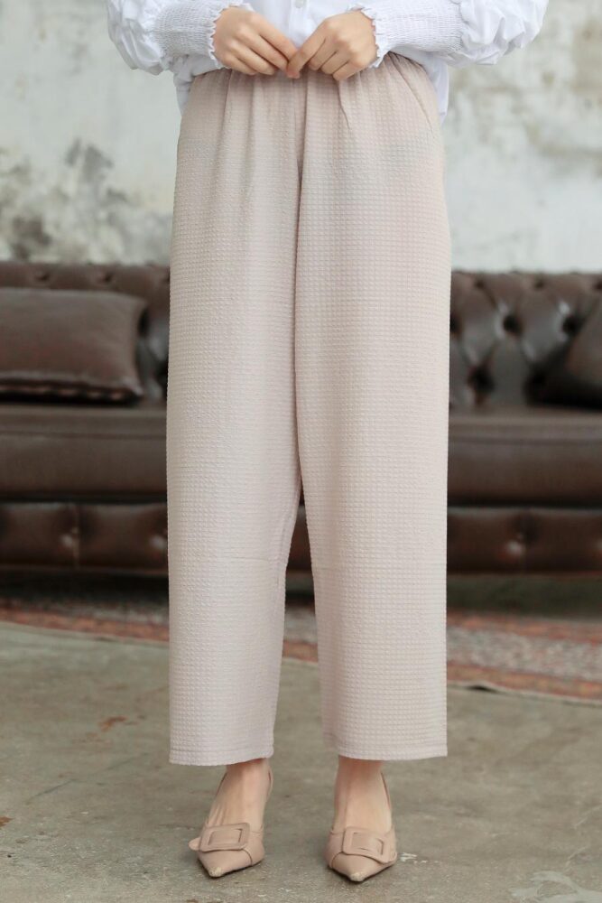 Beige Hijab Turkish Trouser 70051BEJ - 1