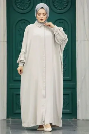 Beige Modest Dress 1905BEJ - 1