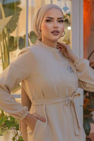 Beige Modest Tunic 646BEJ - 3