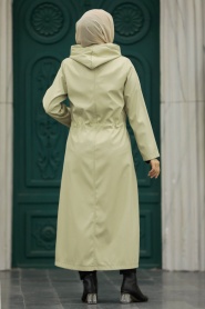 Neva Style - Beige Muslim Trench Coat 5941BEJ - Thumbnail