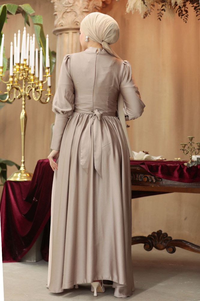 Beige Plus Size Evening Gowns 60801BEJ - 3