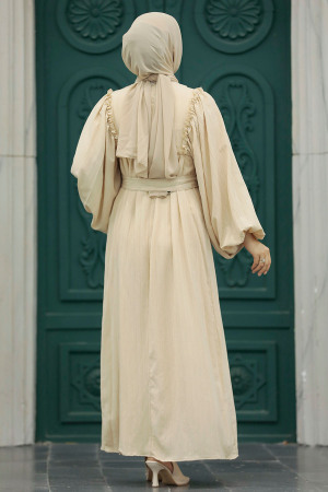 Beige Women Dress 70301BEJ - 3