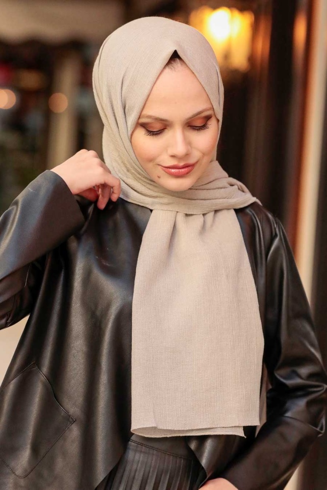 Neva Style - Bej Şal 50522BEJ - 3