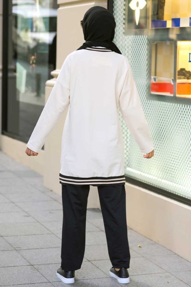 Neva Style - Bej Tesettür İkili Takım 18250BEJ - 2