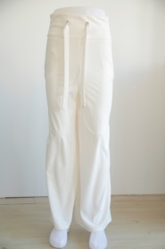 Neva Style - Beyaz Tesettür Pantolon 1081B - Thumbnail