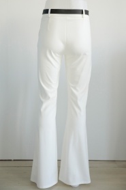 Neva Style - Beyaz Tesettür Pantolon 1082B - Thumbnail