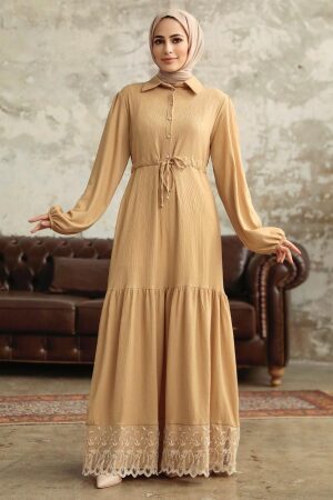 Biscuit High Quality Dress 5878BS - 2