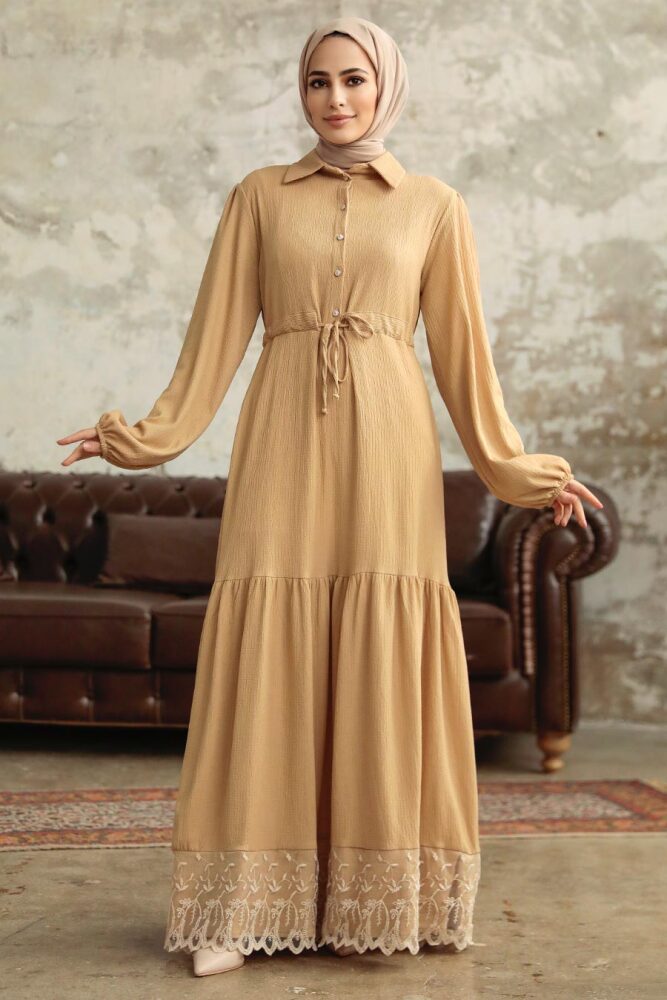 Biscuit High Quality Dress 5878BS - 2