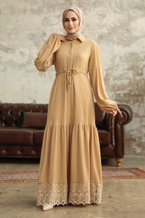 Biscuit High Quality Dress 5878BS - 3