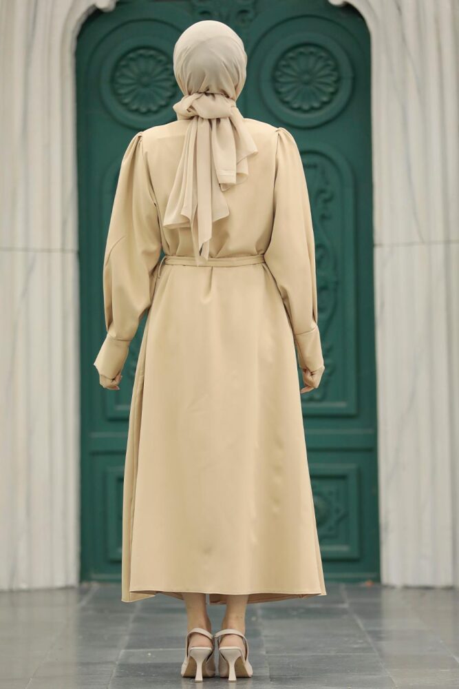 Biscuit Hijab For Women Coat 5885BS - 4