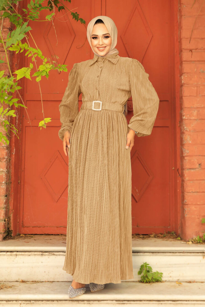 Biscuit Hijab Maxi Dress 5936BS - 1
