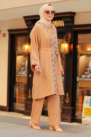 Neva Style - Biscuit Hijab Triple Set 51910BS - Thumbnail