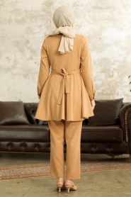 Neva Style - Biscuit Hijab Turkish Dual Suit 5860BS - Thumbnail