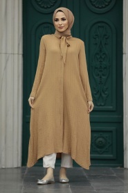 Neva Style - Biscuit Hijab Turkish Tunic 5401BS - Thumbnail