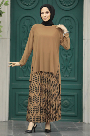 Biscuit Islamic Clothing Dual Suit 41631BS - 2