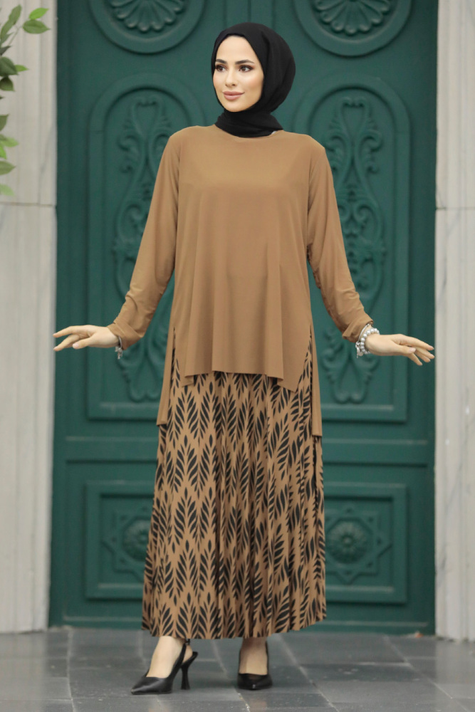 Biscuit Islamic Clothing Dual Suit 41631BS - 1