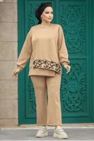 Neva Style - Biscuit Modest Dual Suit 7113BS - Thumbnail