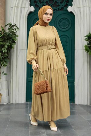 Biscuit Muslim Dress 11015BS - 1