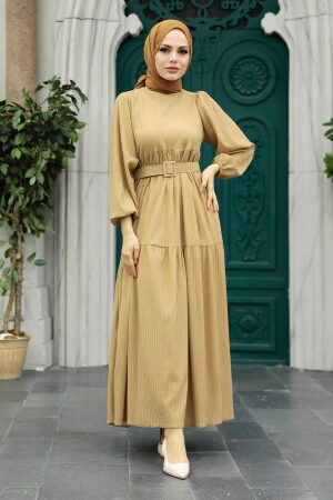 Biscuit Muslim Dress 11015BS - 2