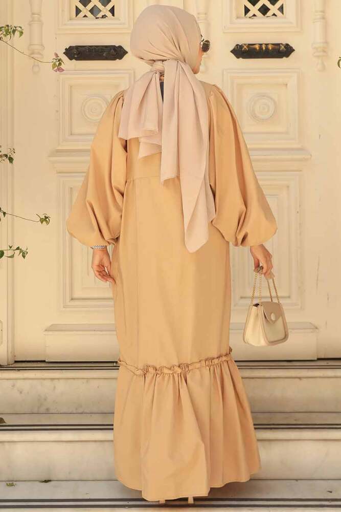 Biscuit Muslim Dress 57341BS - 3