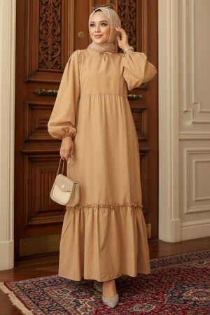 Biscuit Muslim Dress 57341BS - 1