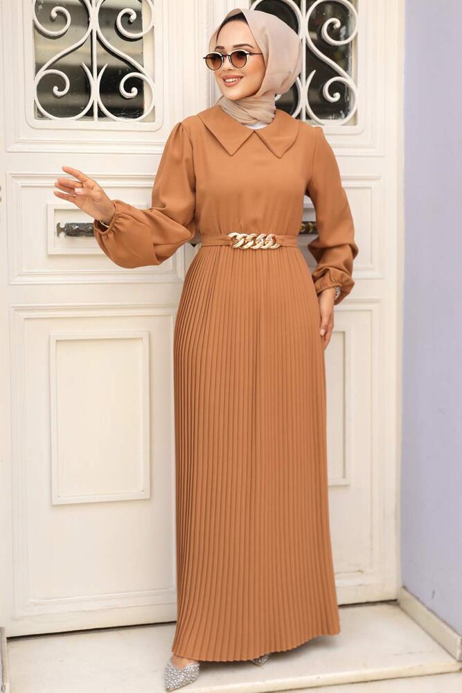 Biscuit Muslim Long Dress Style 34320BS - 1