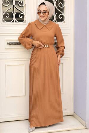 Biscuit Muslim Long Dress Style 34320BS - 2