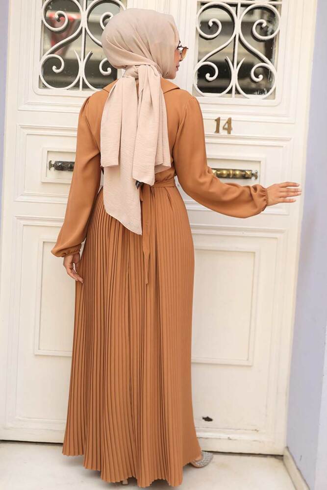 Biscuit Muslim Long Dress Style 34320BS - 3