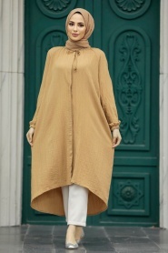 Neva Style - Biscuit Muslim Tunic 4441BS - Thumbnail