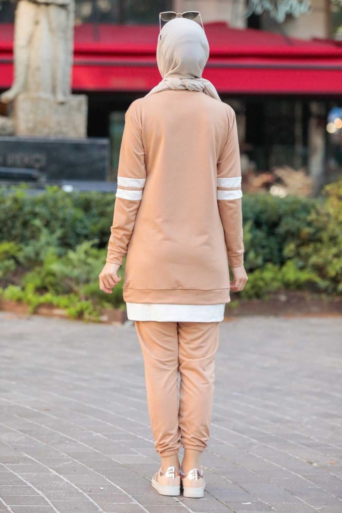 Neva Style - Bisküvi Tesettür İkili Takım 55990BS - 7