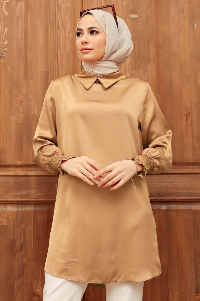 Neva Style - Bisküvi Tesettür Tunik 56860BS - 1