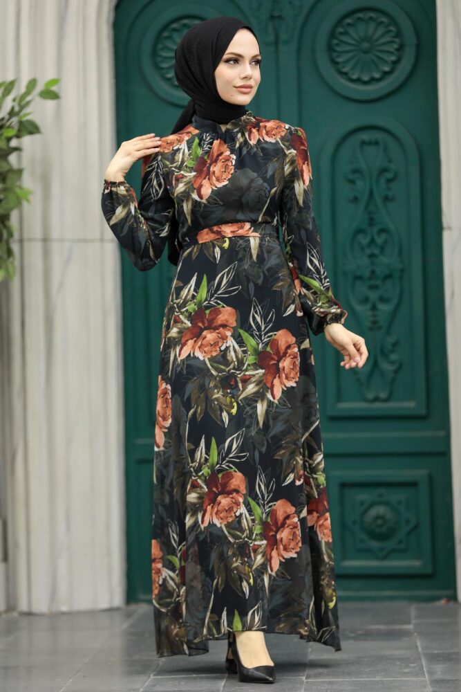 Black High Quality Dress 27932S - 2