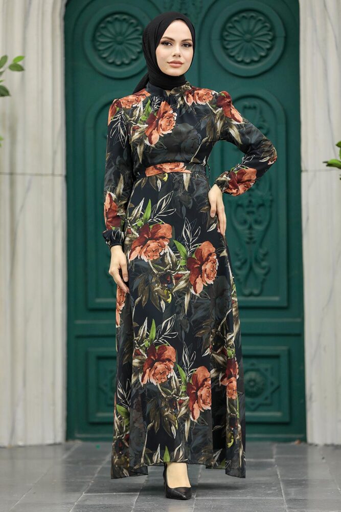 Black High Quality Dress 27932S - 1