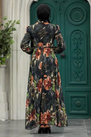 Black High Quality Dress 27932S - 4