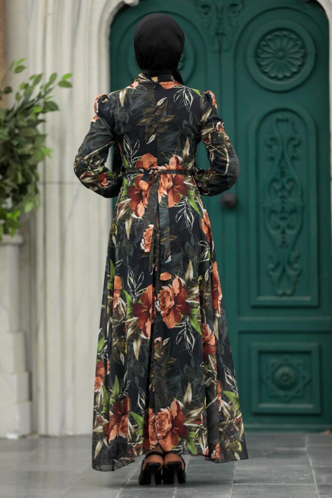 Black High Quality Dress 27932S - 4
