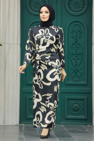 Black Women Dress 5939S - 2