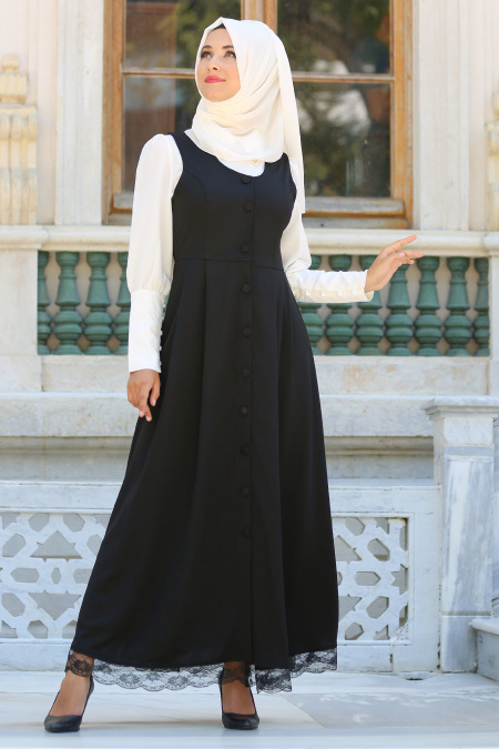 Neva Style - Black Hijab 16602S