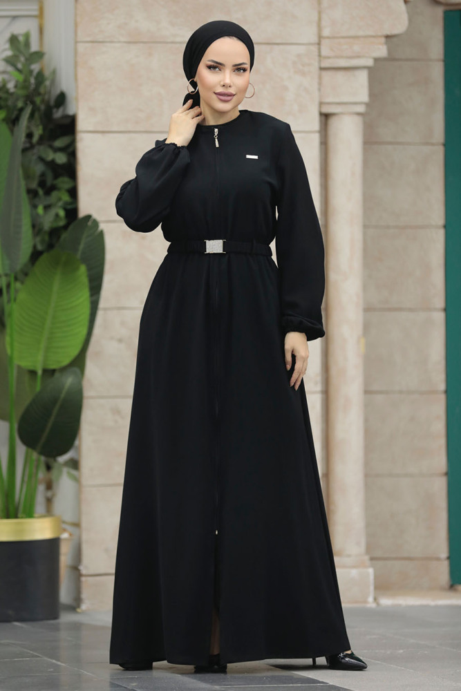 Black Hijab Abaya 20082S - 2