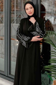  Neva Style - Black Hijab Abaya 34821S - Thumbnail