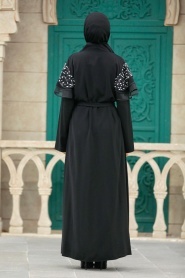 Neva Style - Black Hijab For Women Abaya 388900S - Thumbnail