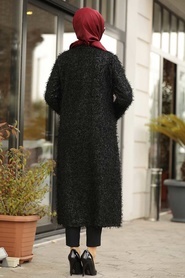 Neva Style - Black Hijab Jacket 3123S - Thumbnail