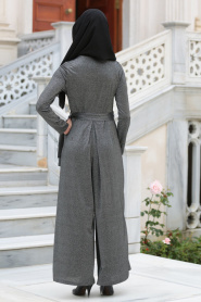 Neva Style - Black Hijab Jumpskirt 513S - Thumbnail