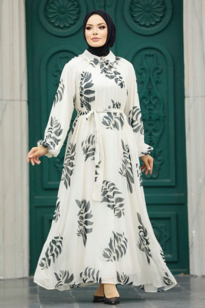 Black Hijab Maxi Dress 20042S - 1