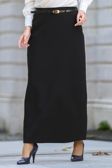Neva Style - Black Hijab Skirt 2014S