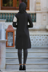 Neva Style - Black Hijab Trico 15081S - Thumbnail