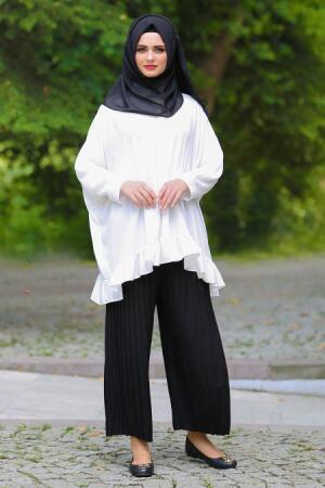 Neva Style - Black Hijab Trousers 90630S - 1